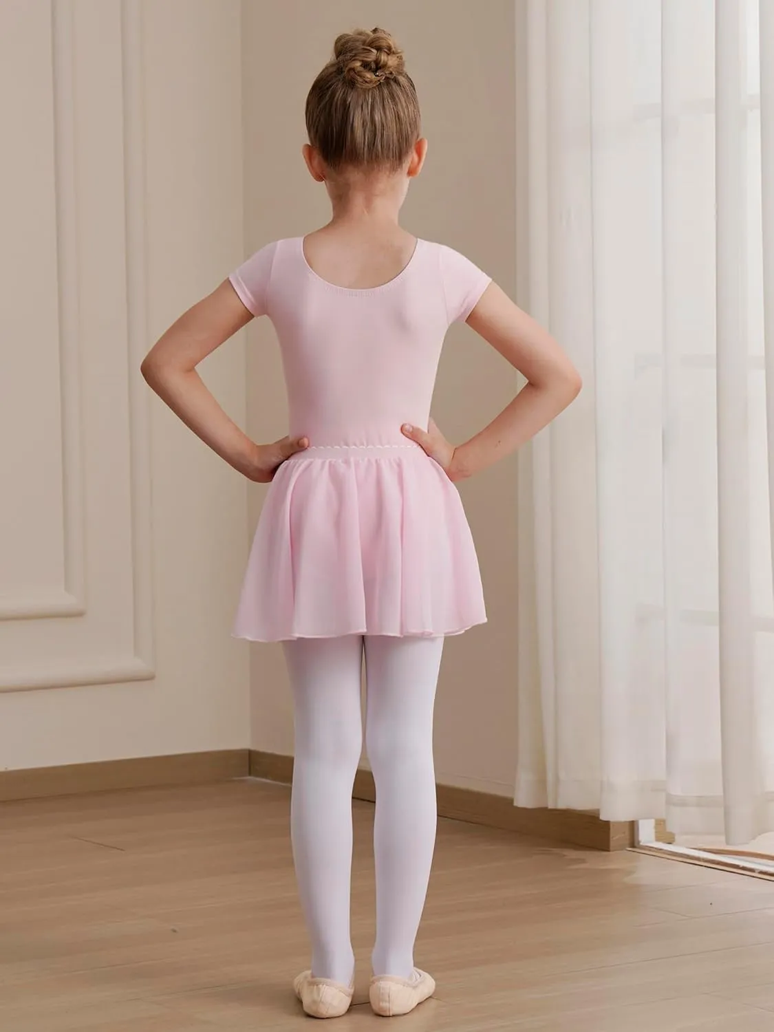 Leotards for Girls Ballet Dress Toddler Dance Leotard with Skirt Kids Gymnastics Outfits Ballet Dance Tutu Dress