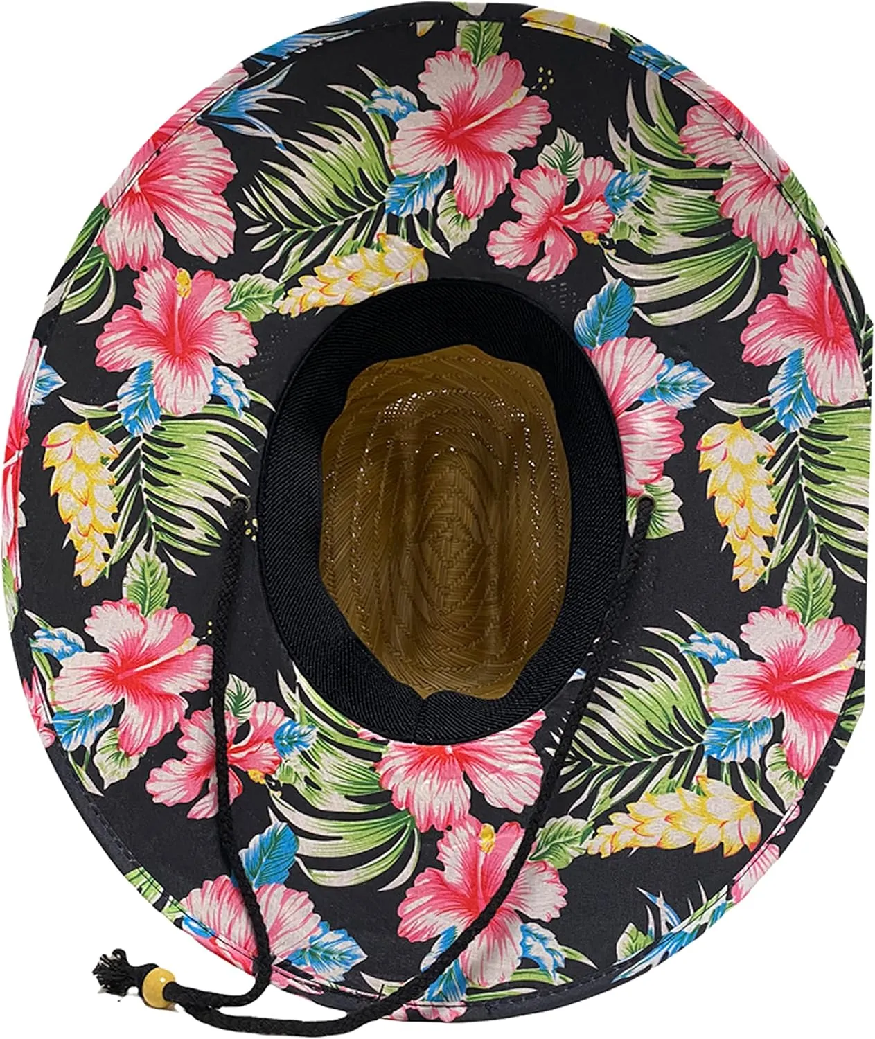 Men's Outsider Lifeguard Wide Brim Beach Sun Straw Hat