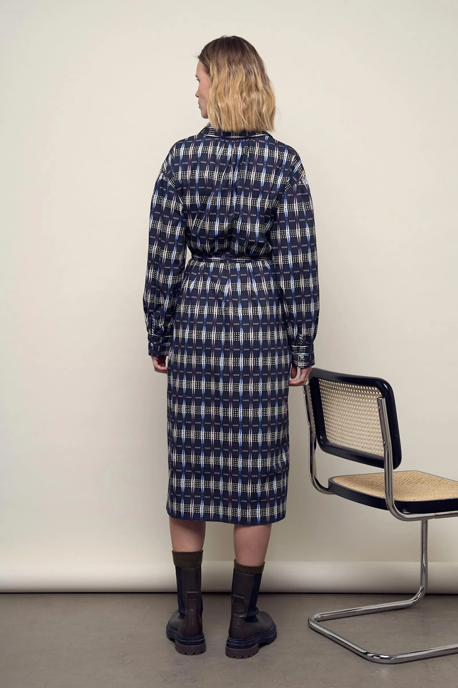 Monaco Printed Cotton Dress