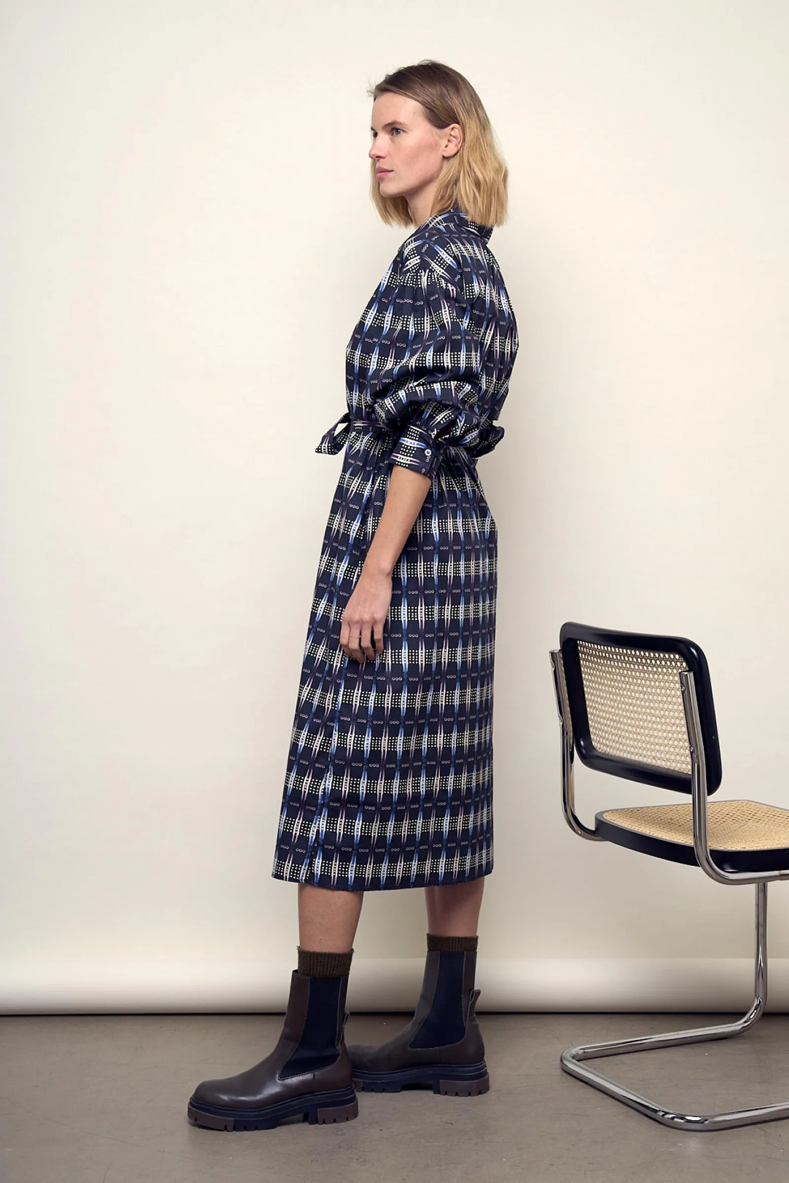 Monaco Printed Cotton Dress