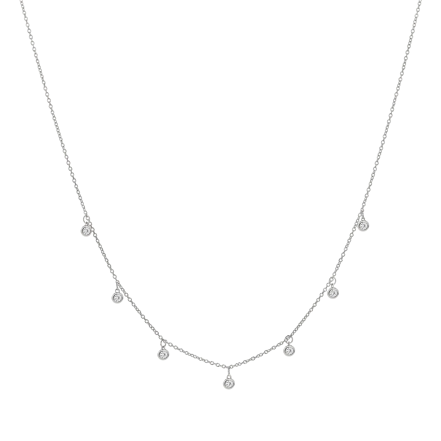 Multi Drop Diamond Necklace
