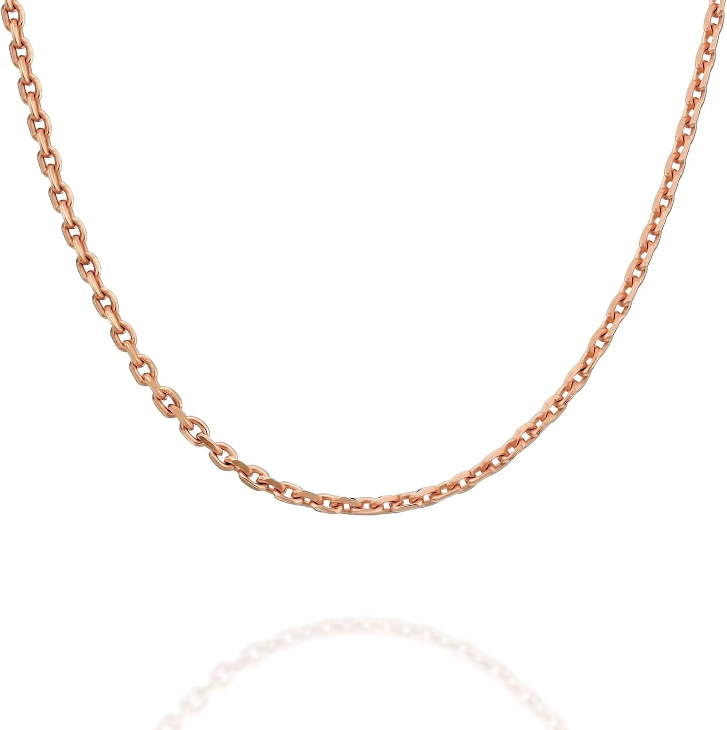PAVOI Italian Solid 925 Sterling Silver, 22K Gold Plated Chain Necklaces | Snake, Square Box, Cable, Super Flex Curb, Miami Cuban and Rope Diamond-Cut Herringbone Necklace for Women and Men | MADE IN ITALY