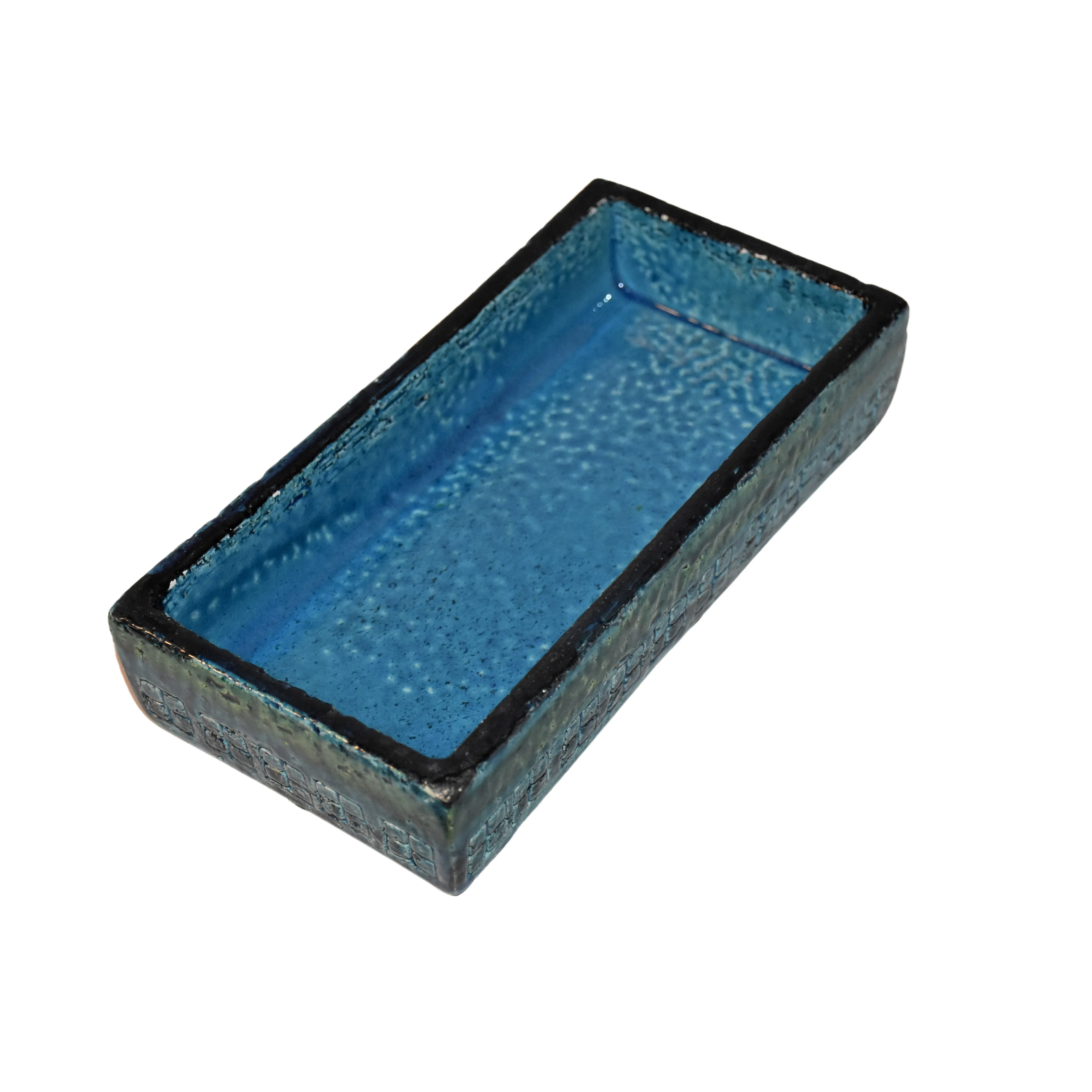 Rimini Blu Handcrafted Covered Box Designed by Aldo Londi for Bitossi