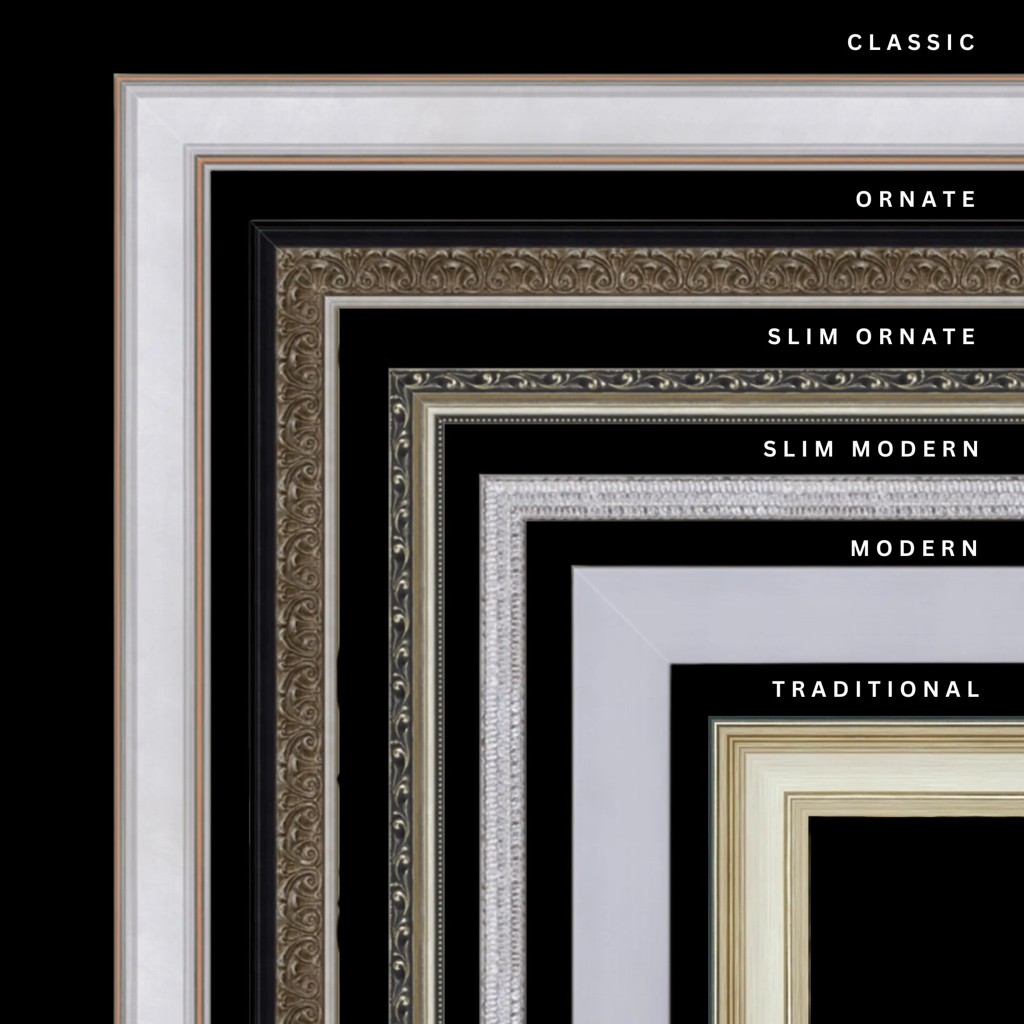 Silver 35x39 Picture Frame Ornate Traditional Classic Antique