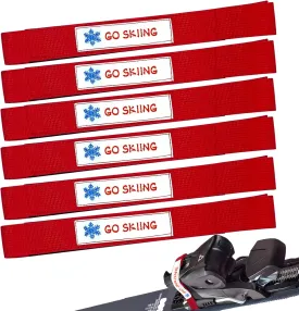 Ski Brake Retainer Strap, 18.9" Adjustable Nylon Binding Brake Retainer Bands, Durable & Reusable Snowboard Brake Retainers for Skis Waxing and Tuning, Easier to Put in Place