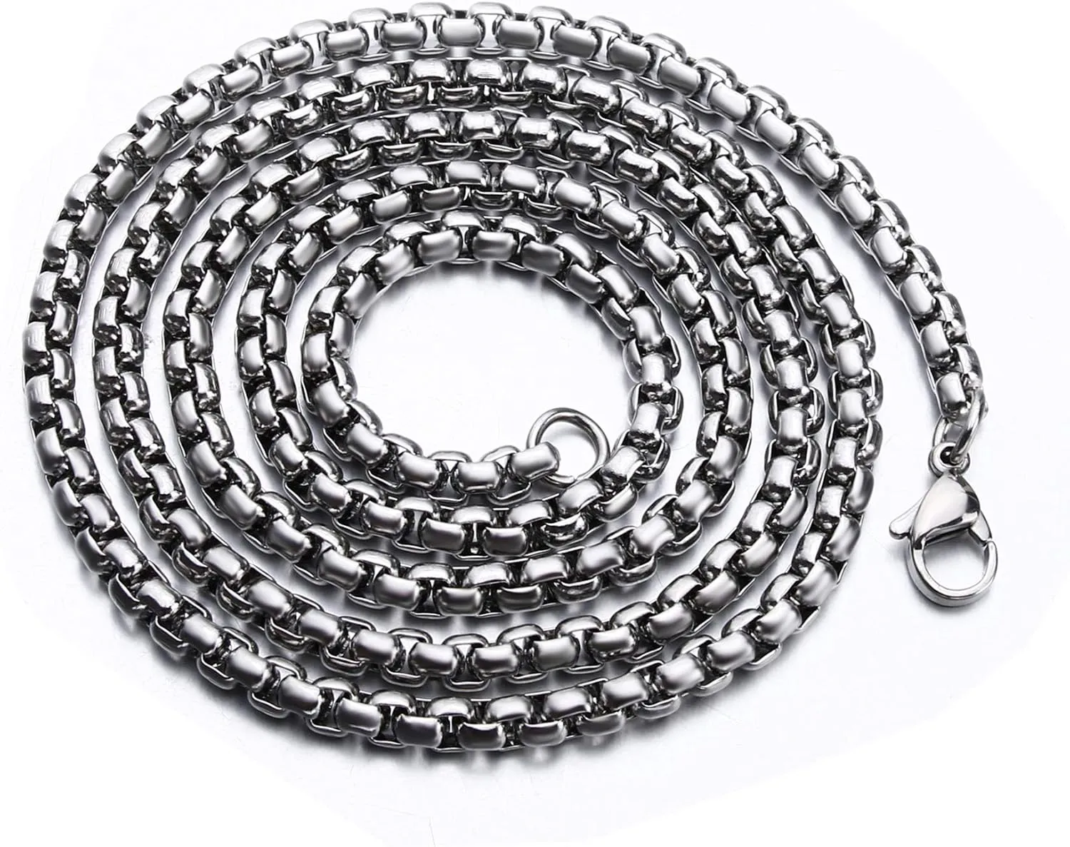 Stainless Steel Inverted Cross Necklace for Men Women Red The Devil's Cross Satanic Upside Down Cross Pendant Chain Gothic Skull Jewelry 20", 24"