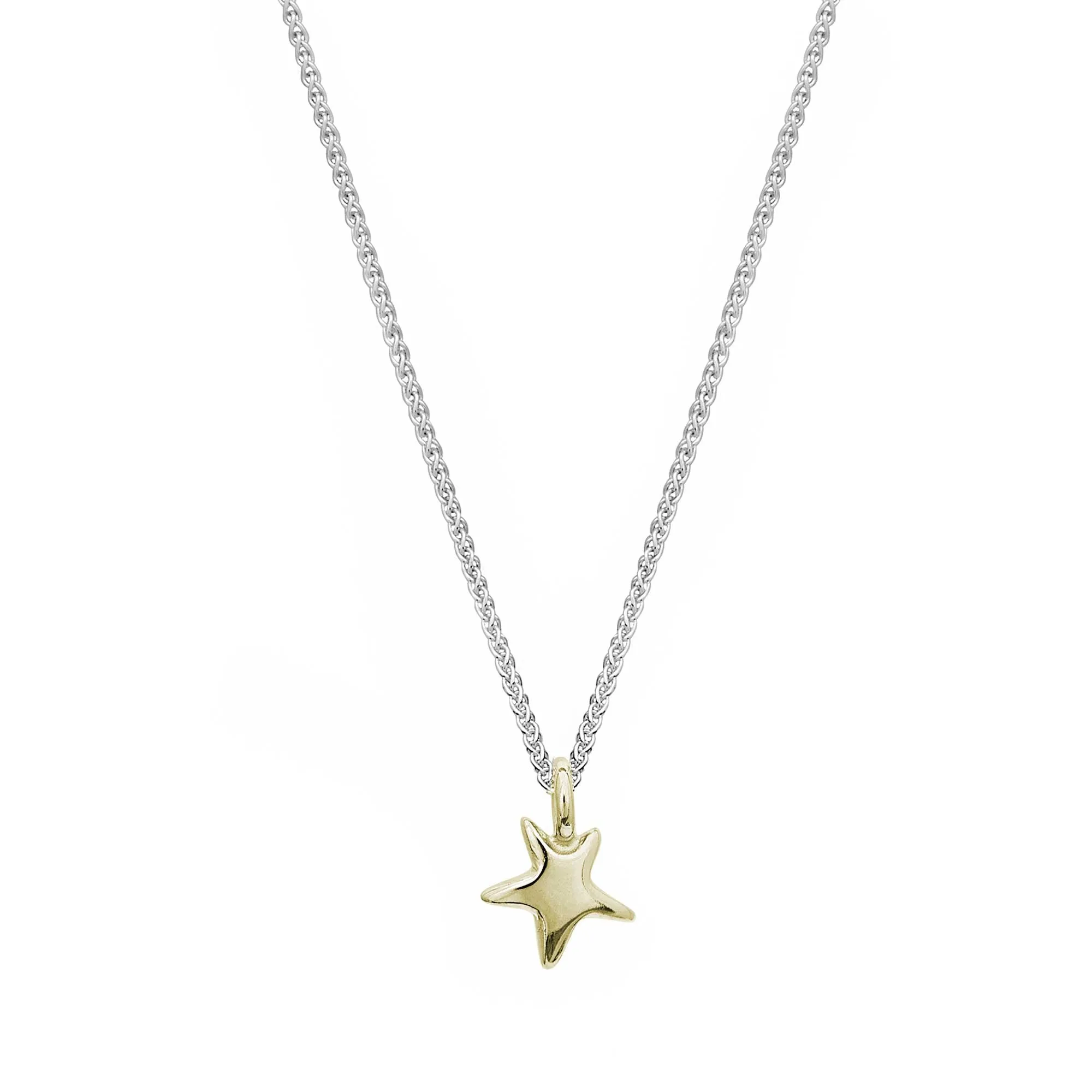 Stardust Solid Silver & Gold Necklace