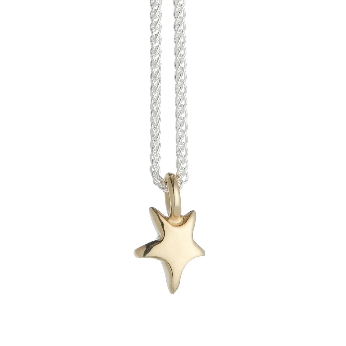 Stardust Solid Silver & Gold Necklace