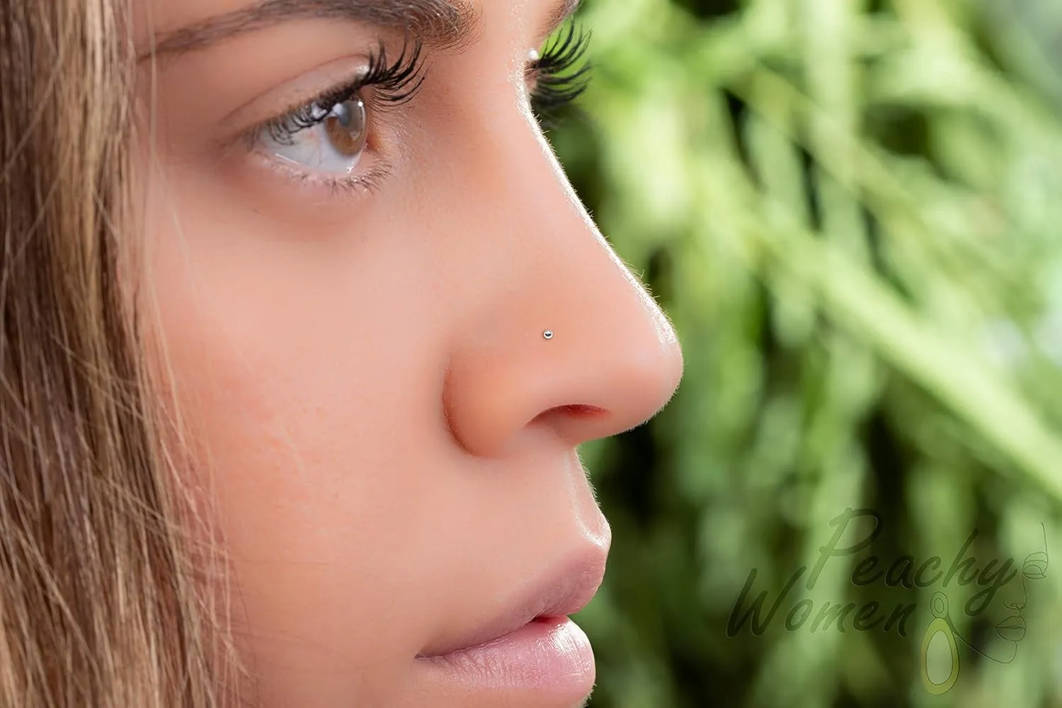 Sterling Silver Nose Stud - Very Thin Tiny Micro 24 Gauge 1mm L Shape Ball Studs - 925 Sterling Silver Nose Studs For Women - Handmade Nose Piercing Jewelry - Gift Ready