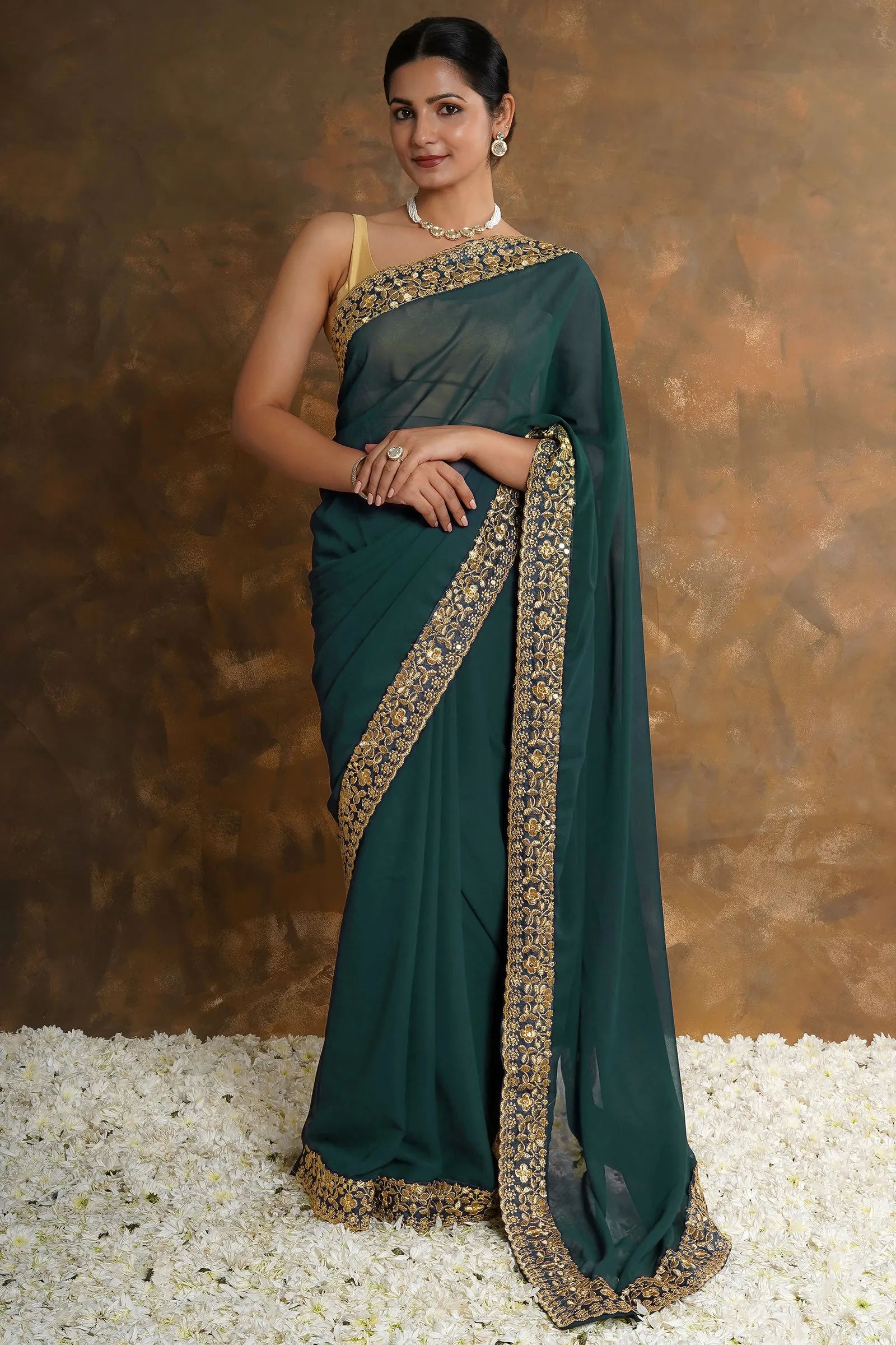 Teejh Aditi Georgette Saree