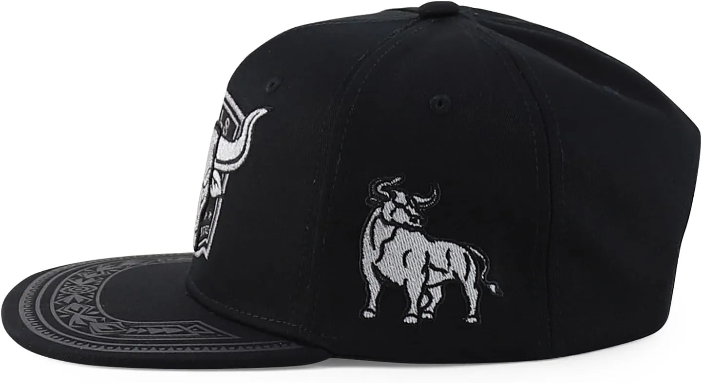 Trendy Apparel Shop Mexico Rodeo Western Design Embroidered Flat Bill Snapback Cap