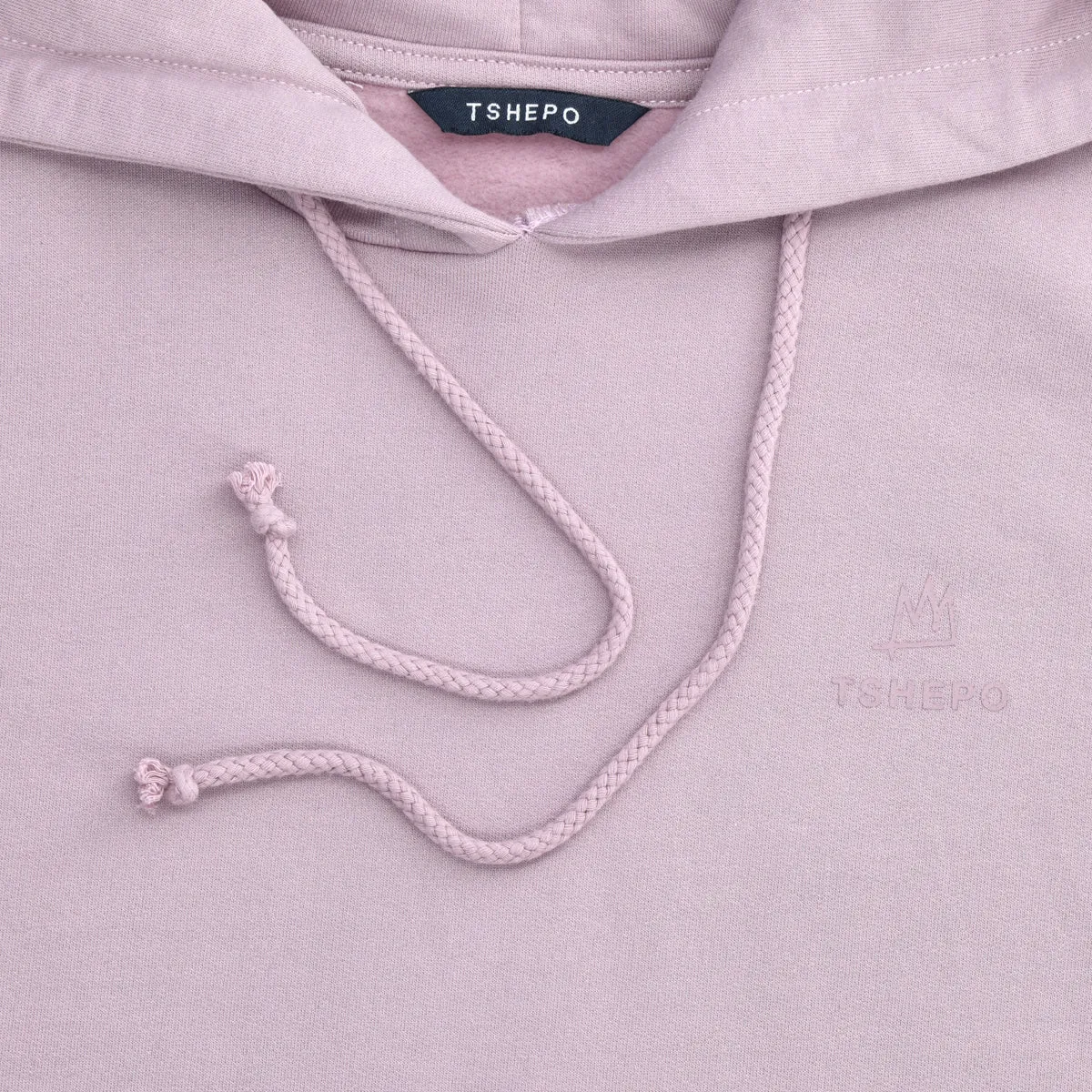 TSHEPO ANAGRAM HOODIE, DUSTY PINK