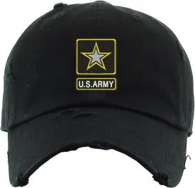 US Army Hat Embroidered Vintage Dad Hat Adjustable U.S Soldier Embroidery Service Cap US Army Hat Embroidered Vintage Dad Hat Adjustable U.S Soldier Embroidery Service Cap