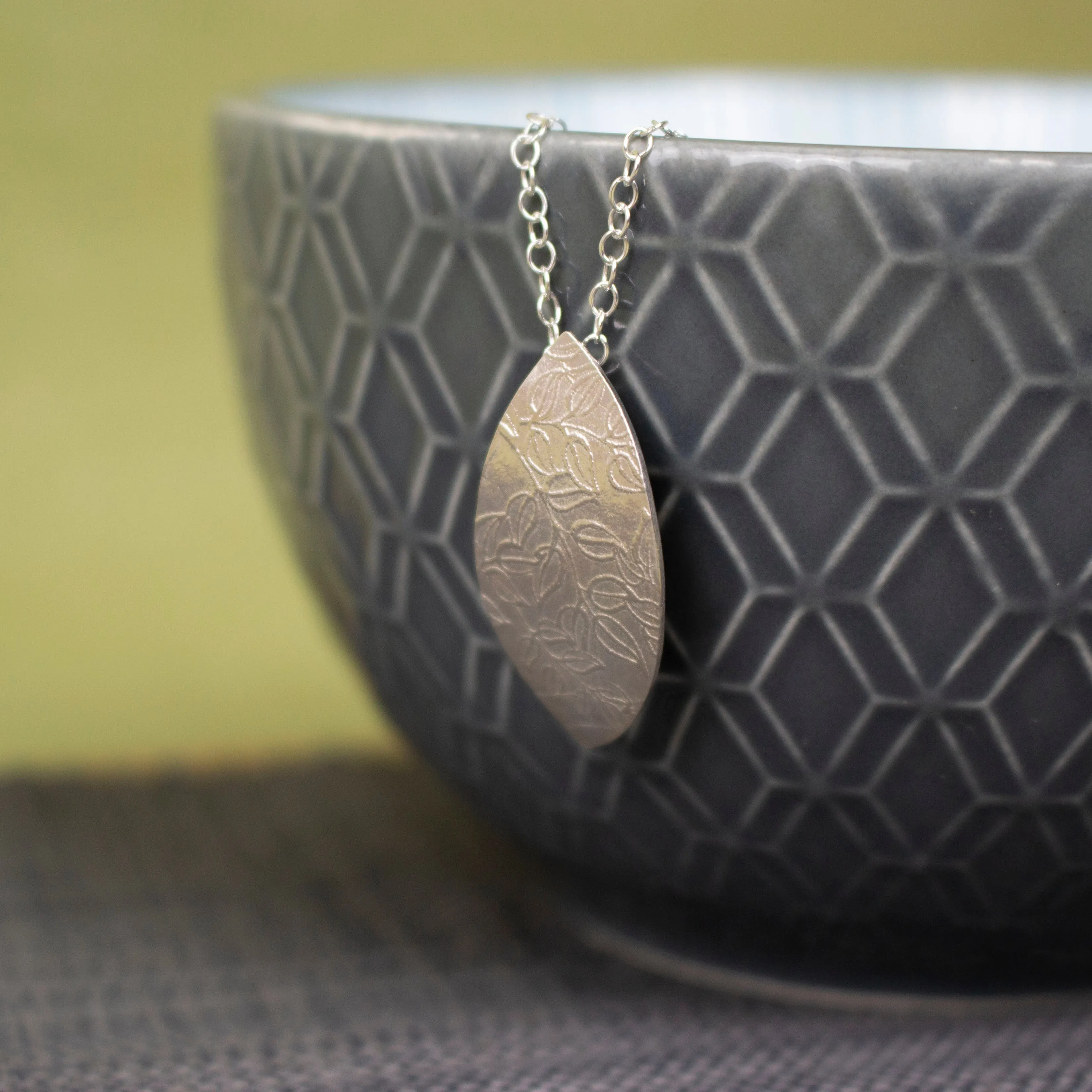 Vines Petal Silver Pendant