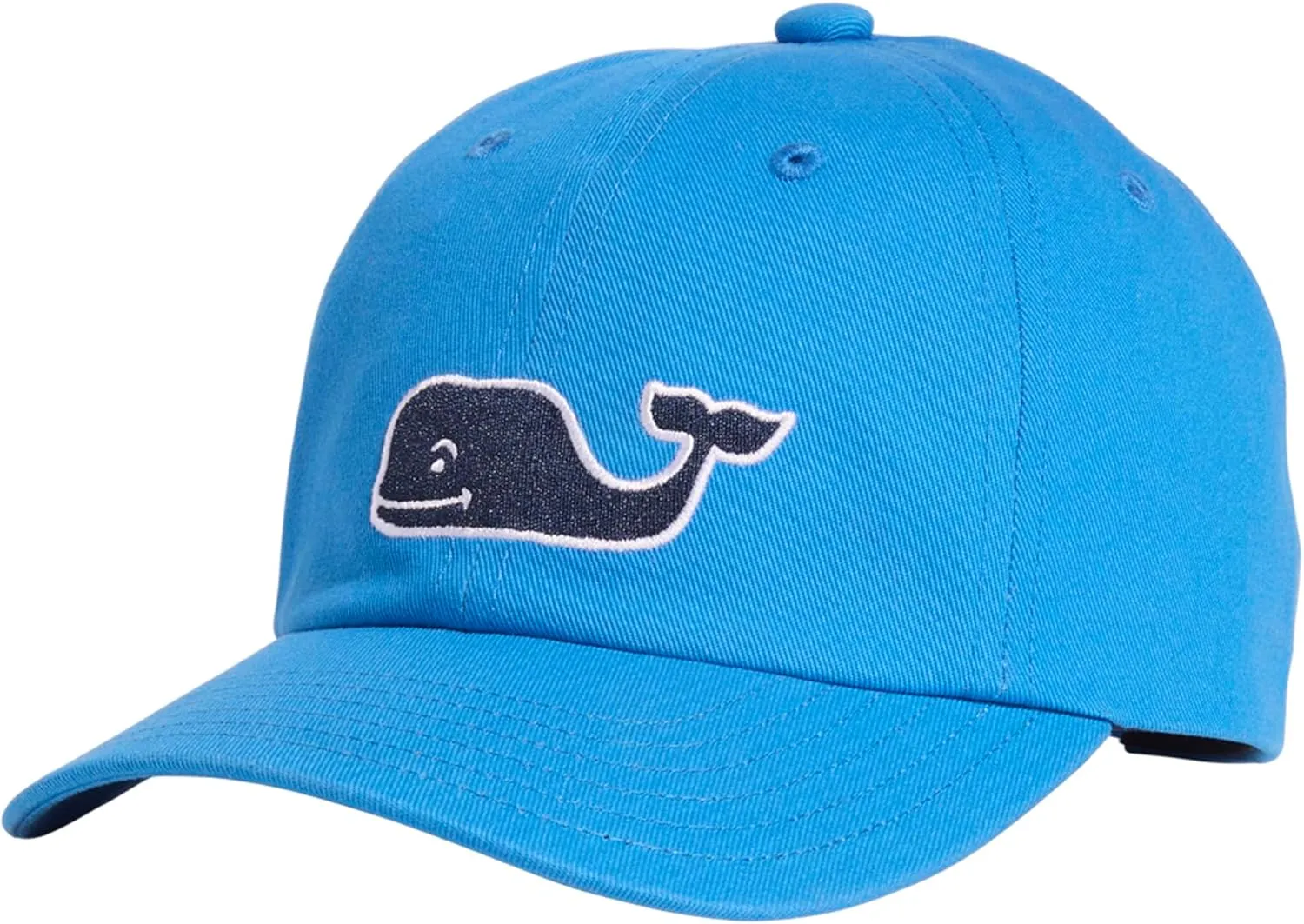 vineyard vines Boys' Whale Patch Classic Baseball Hat, Hull Blue