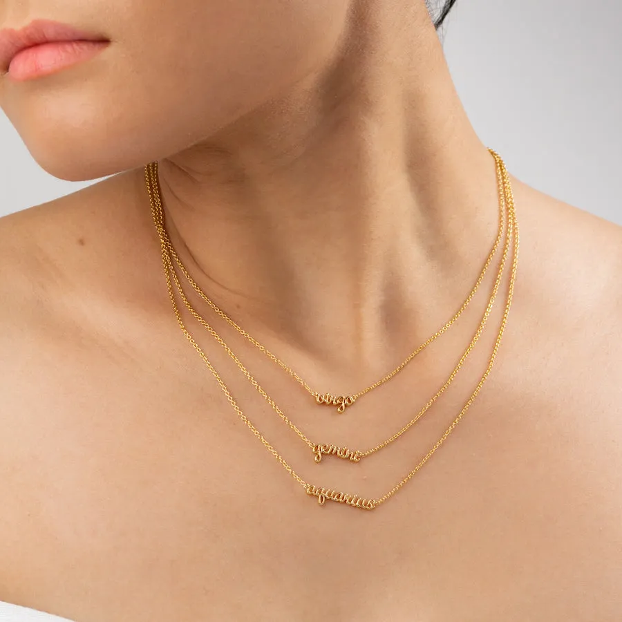 Virgo Gold Necklace